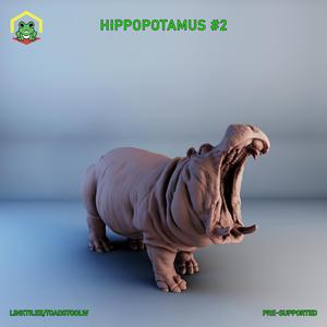 Hippopotamus #2 - STL - RPG MINIATURE
