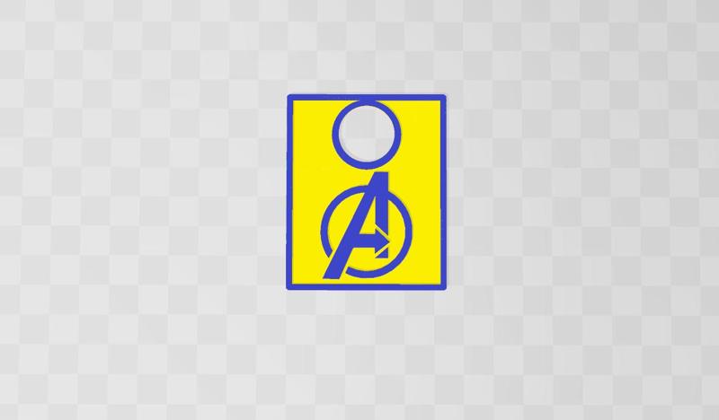 Avengers pinball plunger cover plaque