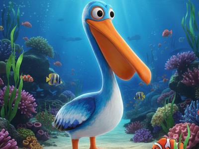 Nigel – Pelican Figure from Finding Nemo 