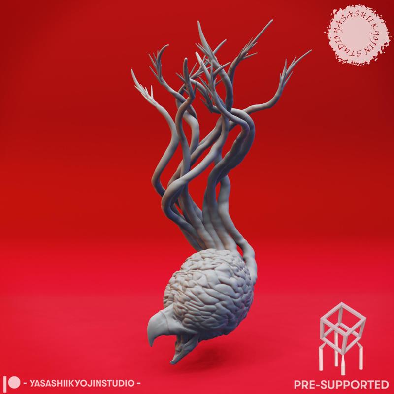 Diving Grell - Tabletop MIniature (Pre-Supported STL)