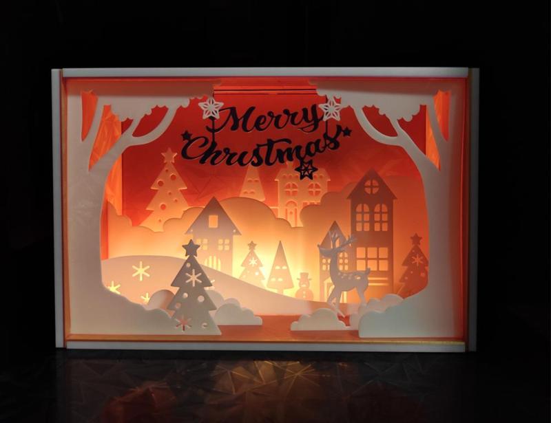 Christmas decorative light box