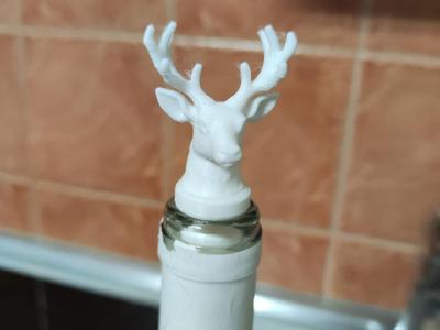deer wine bottle stopper