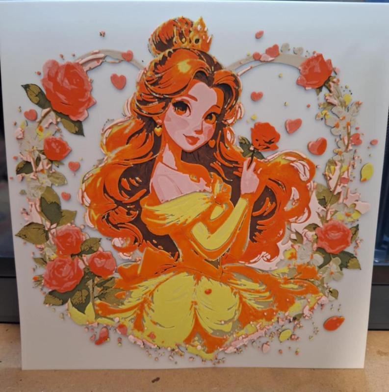 Belle - Beauty & the beast - Hueforge - 4 Colours