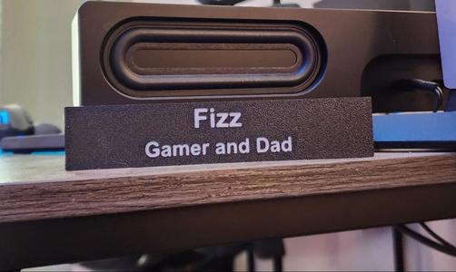 Simple Desk Plaque \ Name