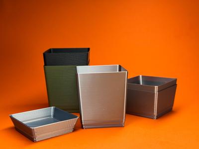 Gridfinity Compatible Nesting Bin 1x1x(1u,3u,6u)
