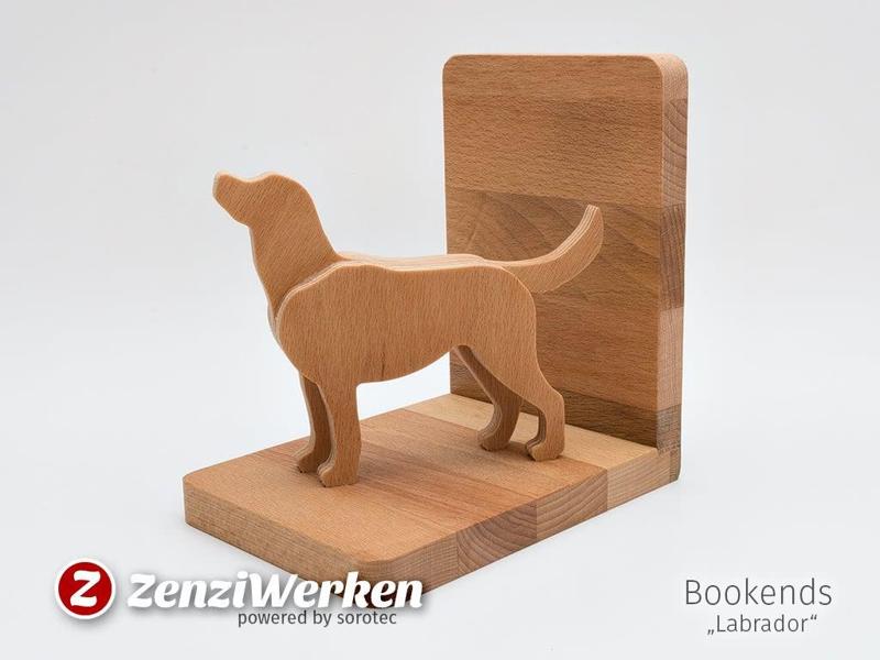 Bookends Labrador (cnc)