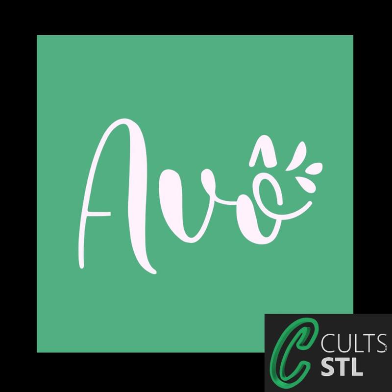 Stencil Avô - 10x10cm