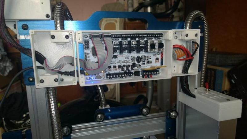 RUMBA OrdBot Case + combined 14mm flexi hose mount and cable case 