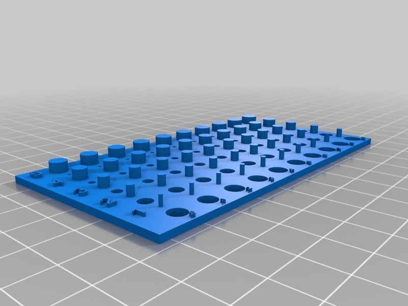 Calibration trous et cylindres / Holes and cylinders