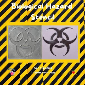 Biological Hazard Stencil