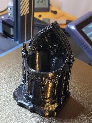 Gothic Style Pen Holder – 3D Printable Desk Organizer