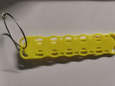 Spineboard keychain bigger keyhole