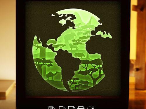 Save Earth light box