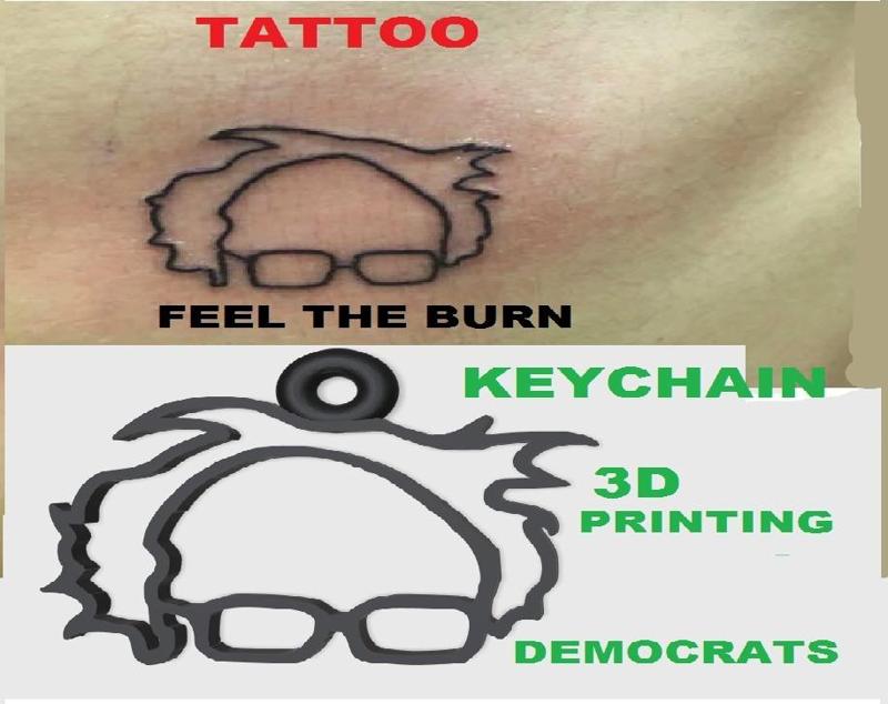 Bernie Sanders Burn Keychain