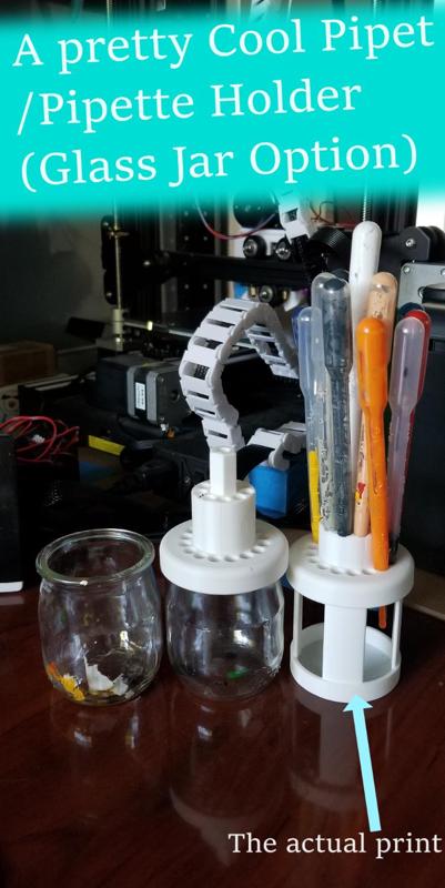 A pretty Cool Pipet/Pipette Holder GlassJar Option
