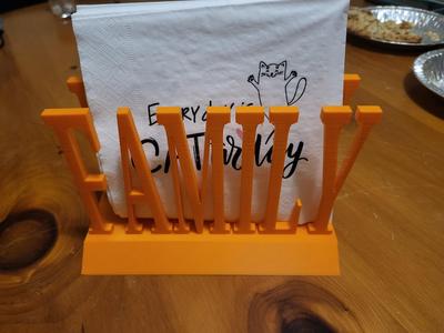 Family 3D Napkin Holder