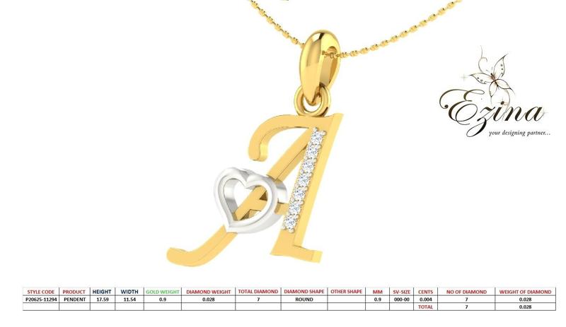 A to Z Alphabet Pendant Lot