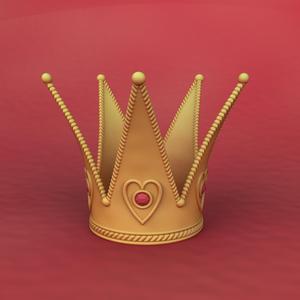 Alice in Wonderland inspired – Red Queen Crown 3D Printable Model