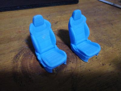 Veloster Bucket Front Seats 1:24 & 1:25 Scale