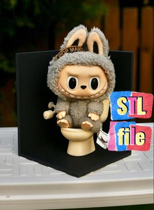 Miniature Toilet for Labubu