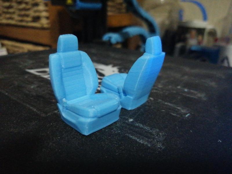 SHELBY GT 500 INSPIRED BUCKET SEATS FRONT 1:24 & 1:25 SCALE