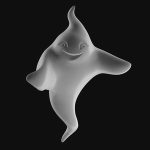 Light Ghost for Halloween Decoration and 3D Printing