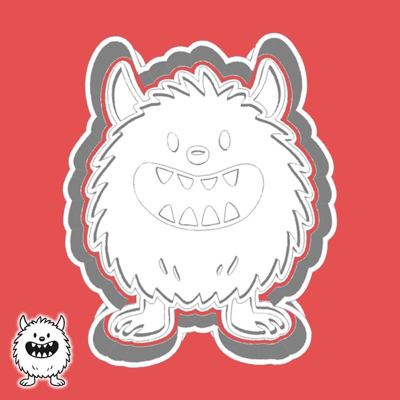 Cute monsters cookie cutters - fangoodle monster