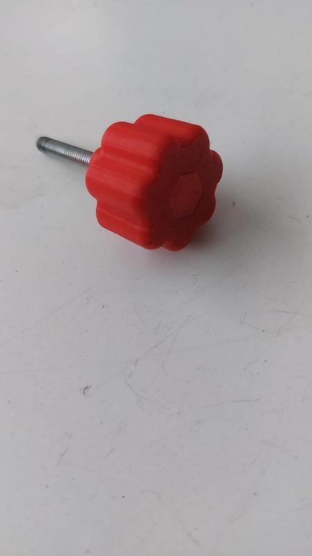 knob, wing nut, butterfly for 4 and 6 mm hex head screws