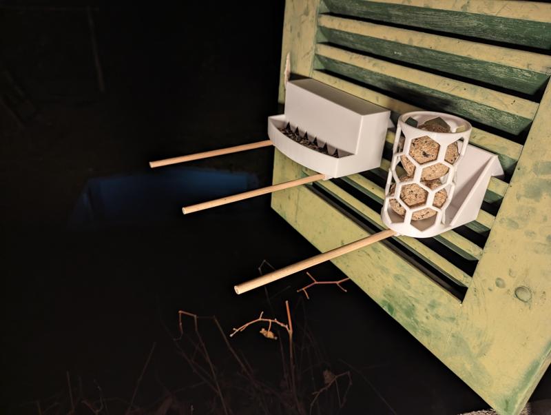 Bird feeder (hangs on the window shutter)