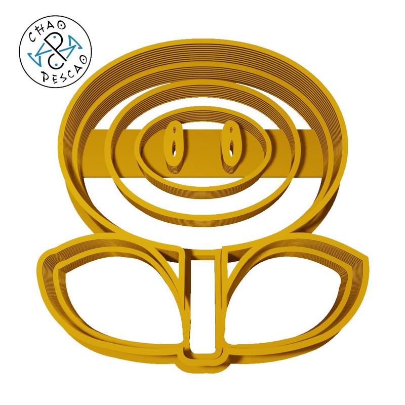 Fire Flower - Mario Bros. - Cookie Cutter - Fondant