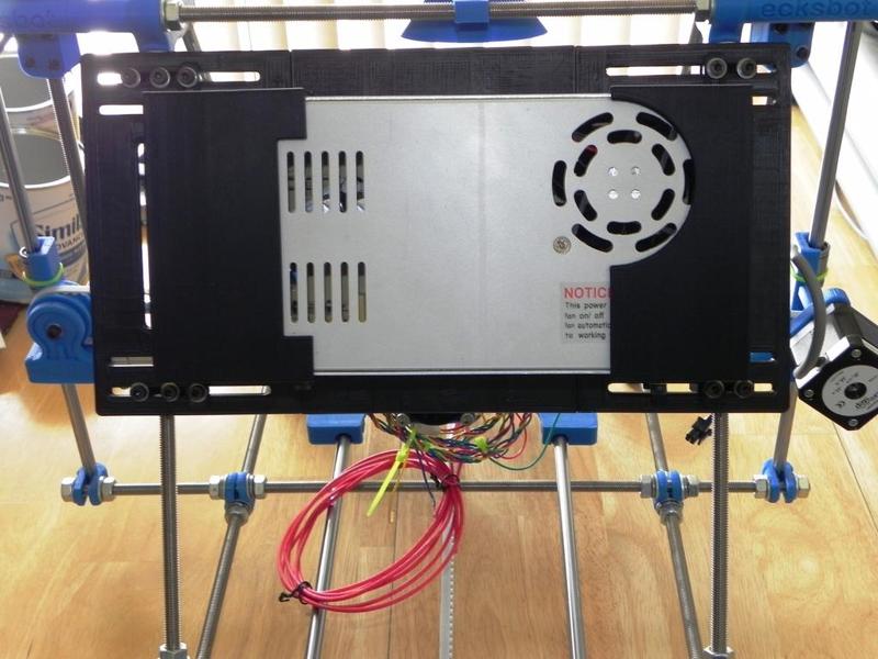 WW-1230A 12VDC 30A Switching Power Supply Cover and Mounting Bracket for Ecksbot and Prusa Style 3D Printers