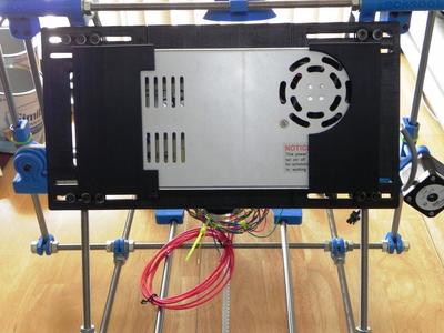 WW-1230A 12VDC 30A Switching Power Supply Cover and Mounting Bracket for Ecksbot and Prusa Style 3D Printers
