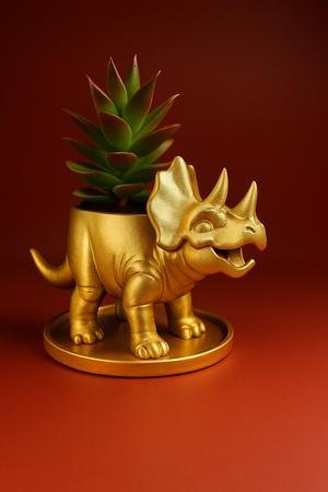 Triceratops Dinosaur Planter STL – Cute Dino Succulent Pot for 3D Printing