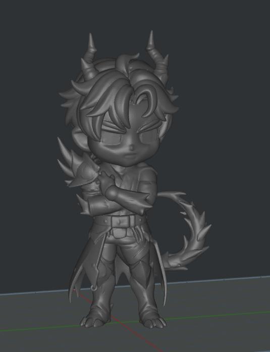 Dragon Sylus Chibi Figure – Love and Deepspace