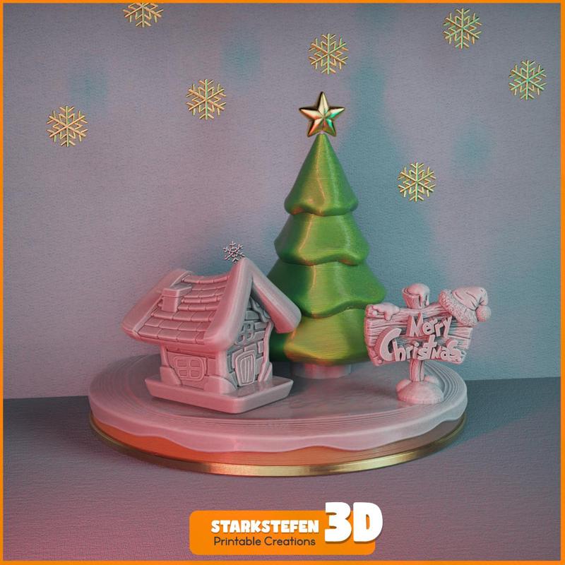 Christmas Decor 3D Pritable miniature Collection set