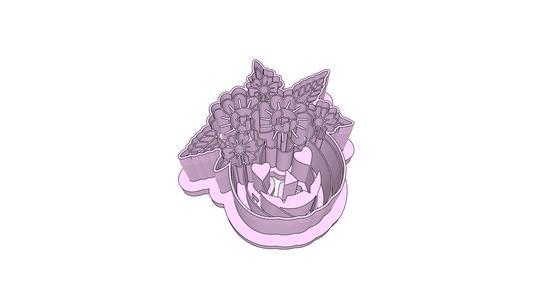 Pumpkin Bouquet Clay Cutter - 35mm