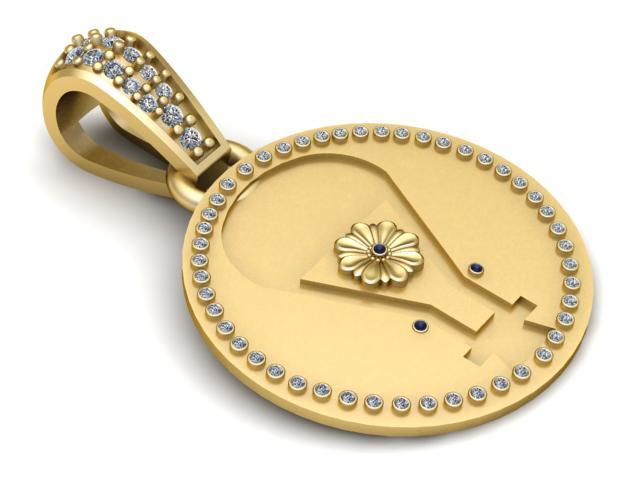 Sacred Floral Medallion Pendant