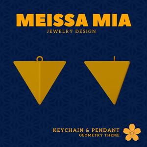 Tiny Tetra Charm – 3D Print File for Keychain or Pendant - Tetrahedron Keychain - tetrahedron Pendant - Platonic Solid Geometry