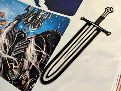 3D Bookmark - Andúril lord of the rings