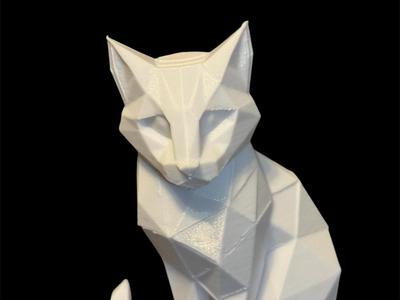 Cat hexagon sculpture