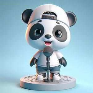 Adorable Panda Singer 3D Model - Optimized for 3D Print