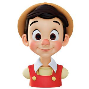 Happy Pinocchio Bust