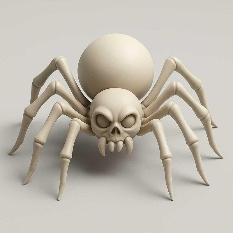 Skull Spider – Creepy Halloween 3D Printable Model