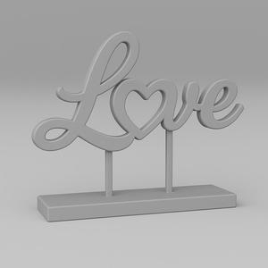 Love Sign STL | 3D Printable Wedding Decoration | Romantic Tabletop Word Art