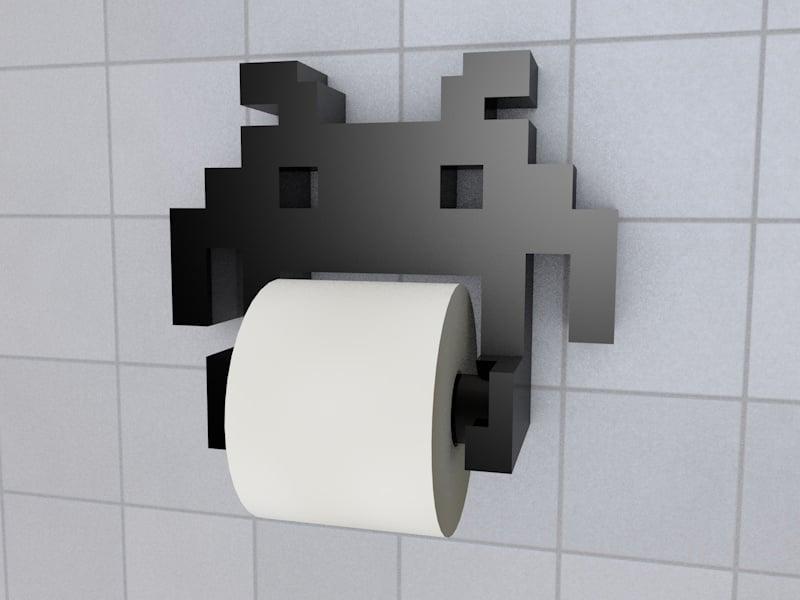 Space Invader Toilet Paper Holder