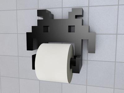 Space Invader Toilet Paper Holder