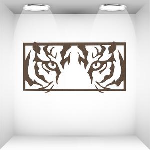 Tiger Eyes Panel SVG DXF Files for Laser, CNC and Plasma Cutting.