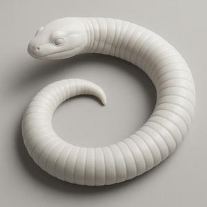 3D Printable Caecilian Sculpture