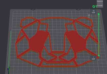 Geometric panda face