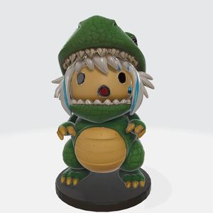 Cute Chibi Dino Costume Figurine | Adorable 3D Print Collectible Model